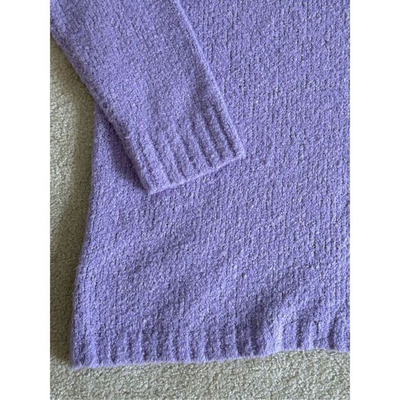 Hanna Andersson Wool Blend Turtleneck Sweater Purple Sz M - Picture 3 of 7